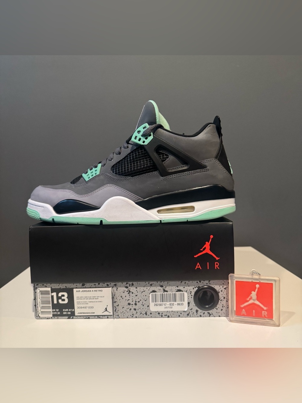 Jordan 4 Retro Green Glow 2013 - Men’s Size US 13 (w/ Original Box & Hangtag)